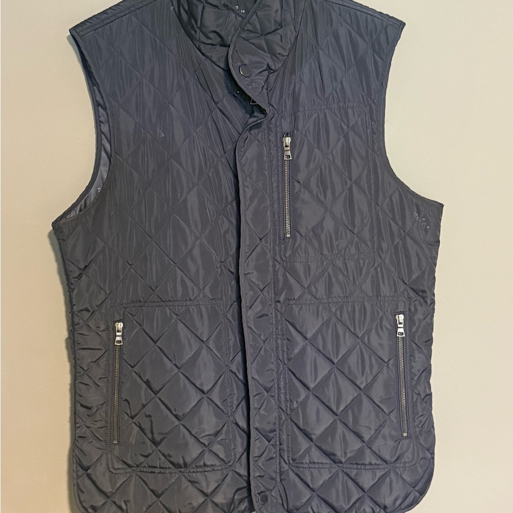 Tailorbyrd Men's Quilted Dark Gray Vest